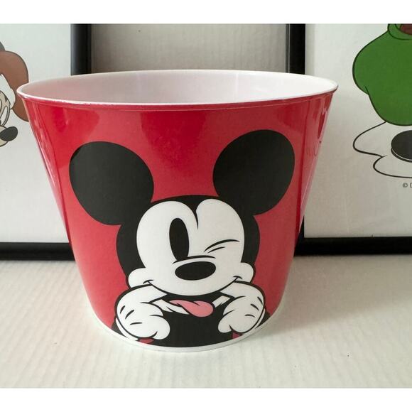 Mickey Mouse Framed Christmas Pictures(2) and Plastic Bucket - Picture 3 of 6